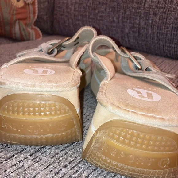 Report Beige Buckle Sandals - Picture 2 of 3